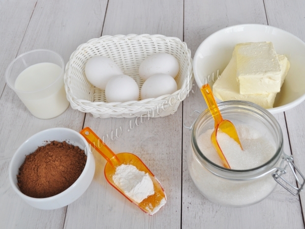 Ингредиенты для торта Розовая принцесса