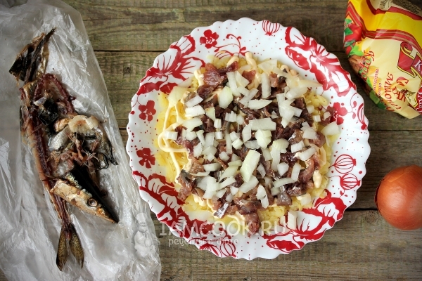 Селедка и лук