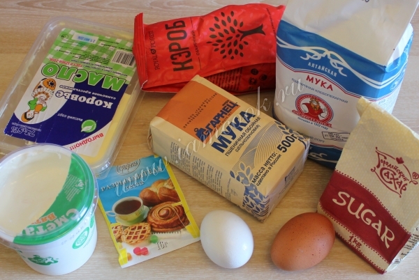 Ингредиенты для печений собачек