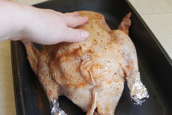 Утка на противне