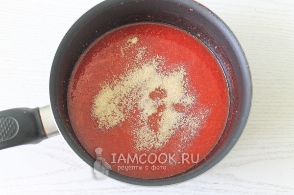 Всыпать желатин