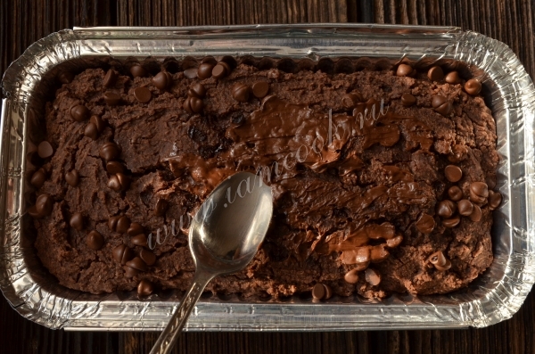 Готовый постный кекс