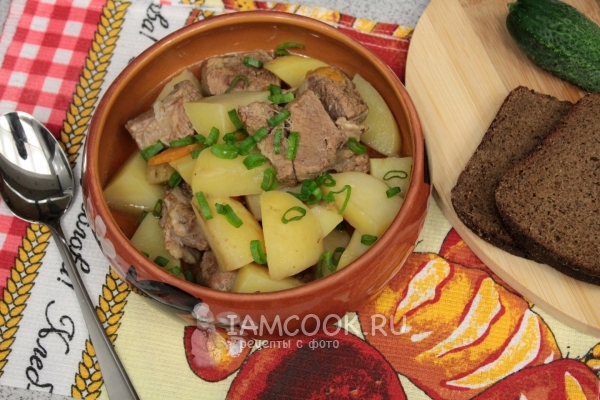 Рецепт говядины с картошкой в мультиварке