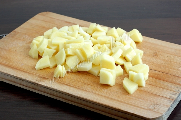 Картофель нарезанный