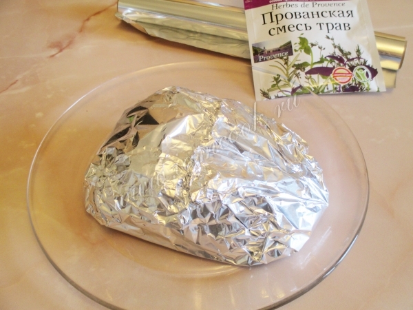 Куриная грудка в фольге