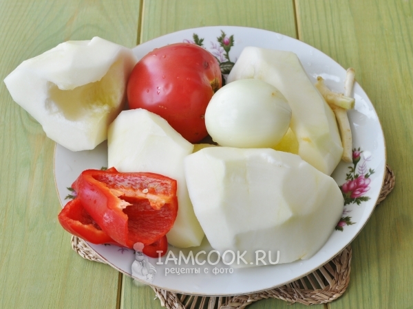 Почистить овощи