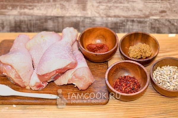 Ингредиенты для куриных ножек в духовке