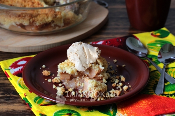 Фото яблочного крамбла