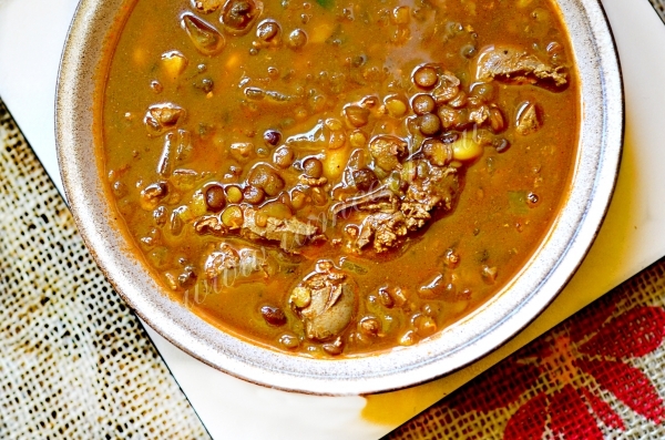 Похлебка из чечевицы по-африкански