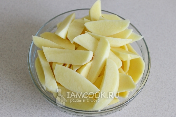 Порезать картофель