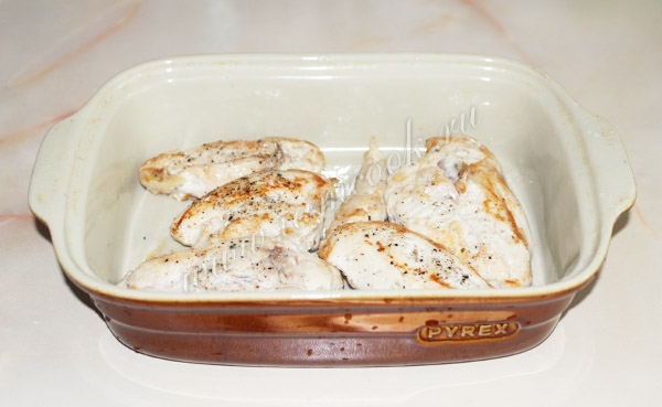 Рецепт куриной грудки в сливочном соусе