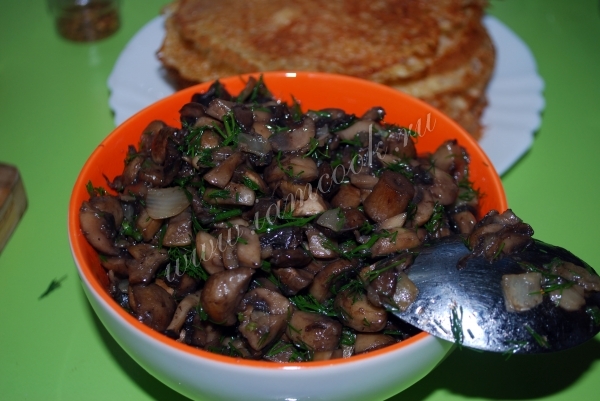 Грибы обжаренные