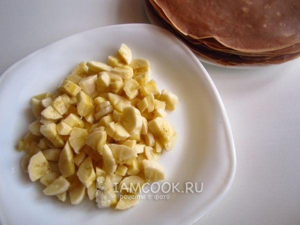 Порезать банан