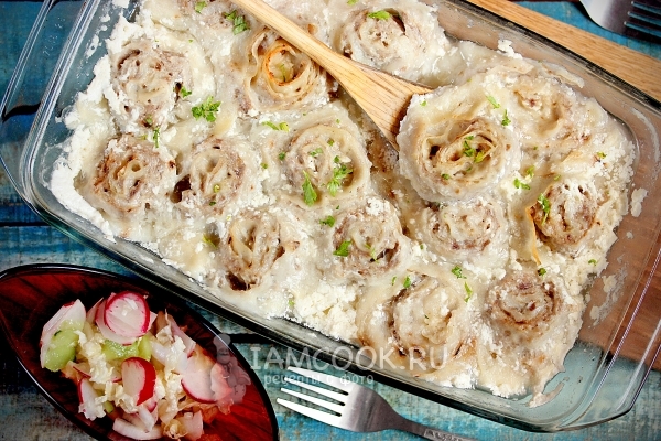 Фото ленивых пельменей из лаваша