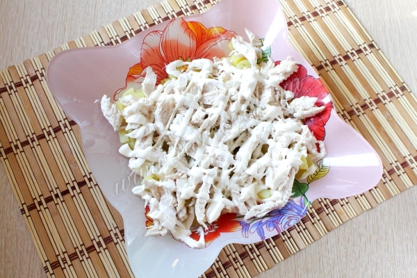 Куриный слой салата