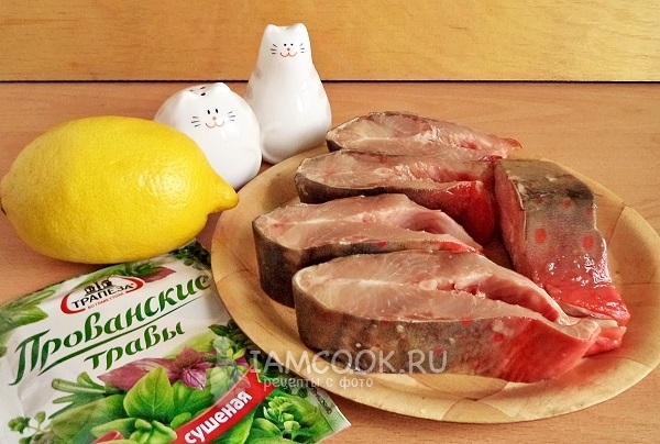 Ингредиенты для красной рыбы в духовке