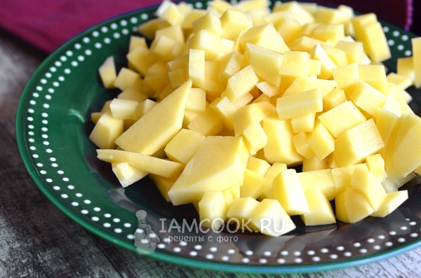 Порезать картофель