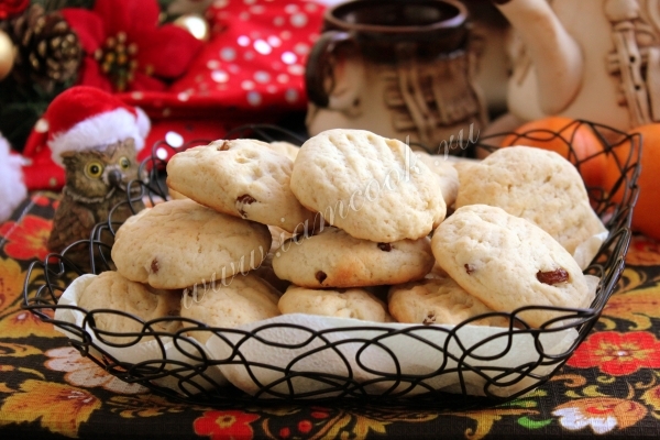 Рецепт печенья с изюмом