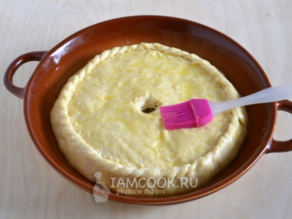 Смазать желтком