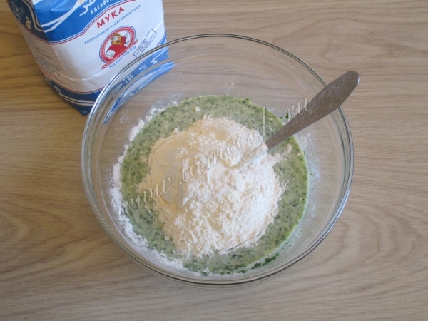 Зеленое тесто