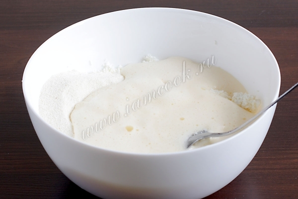 Творожная масса с яйцами