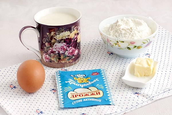 Ингредиенты для дрожжевых блинов по госту