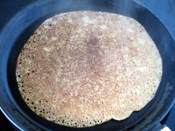 Жарка гречневых блинов