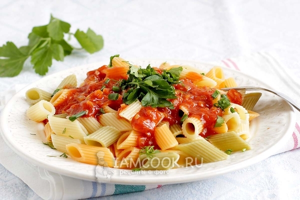 Рецепт макарон с томатной пастой