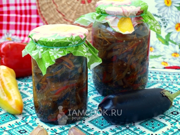 Фото баклажанов по-корейски на зиму