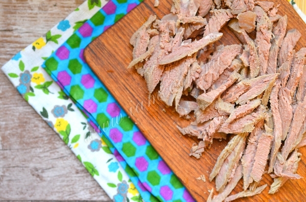 Говядина порезанная