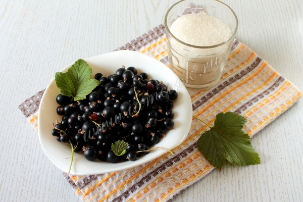 Ингредиенты для компота из черной смородины
