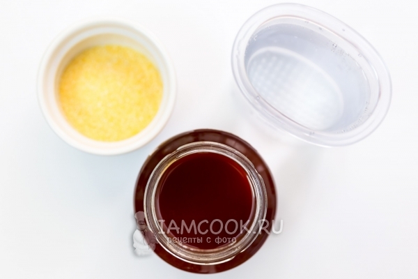 Ингредиенты для кукурузной каши на воде