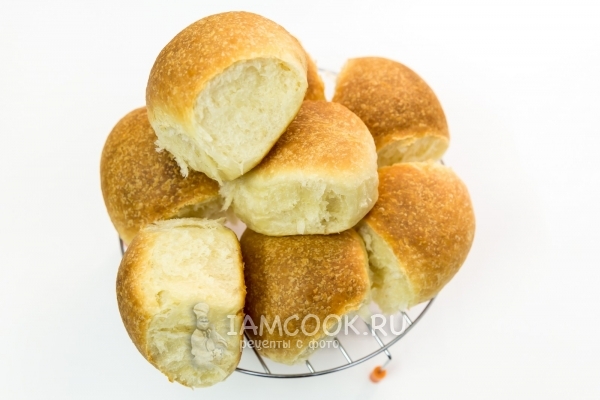 Готовые сливочные булочки