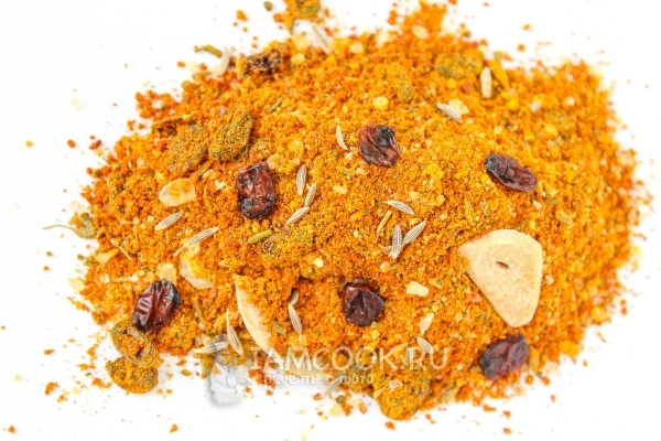 Рецепт красочной приправы для плова