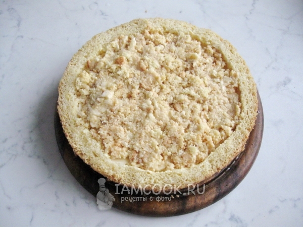 Выложить крошку