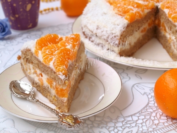 Готовим торт с мандаринами