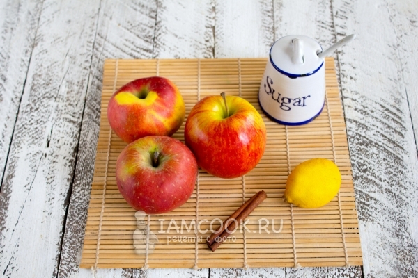 Ингредиенты для мармелада из яблок в домашних условиях