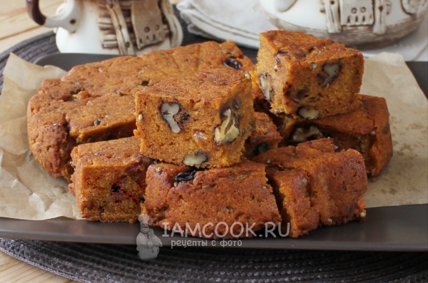 Фото постного морковного кекса