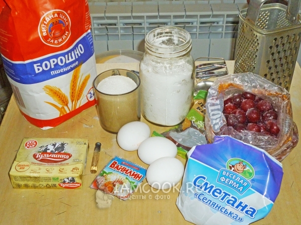 Ингредиенты для пирога «Зимняя вишня»
