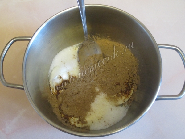 Шоколадный крем для пирога