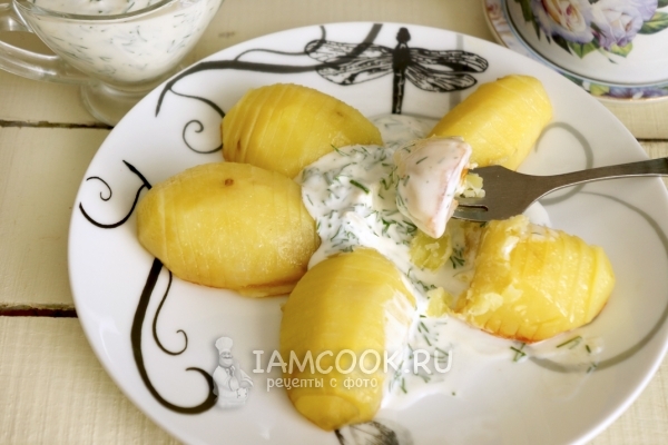 Рецепт жареной картошки с соусом