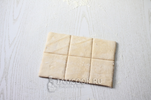 Тесто порезанное