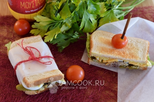 Рецепт рыбного сэндвича