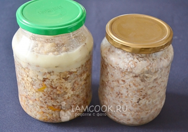 Готовая домашняя тушенка с гречкой