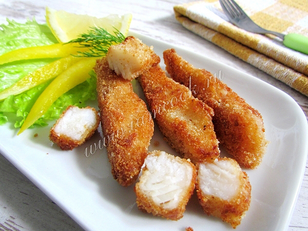 Рецепт домашних рыбных палочек