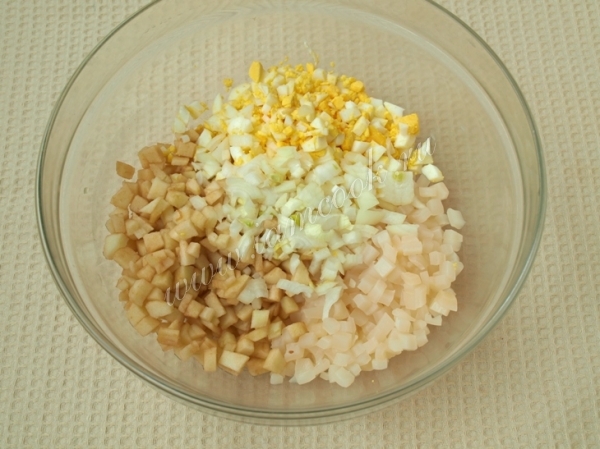 Ингредиенты для салат в блюде