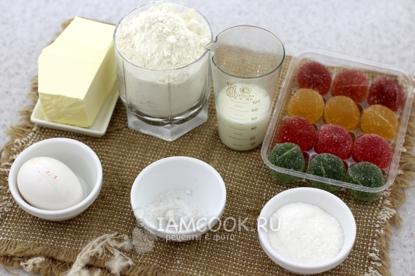 Ингредиенты для рогаликов с мармеладом
