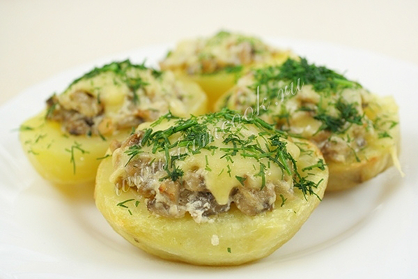 Картофельные лодочки, рецепт