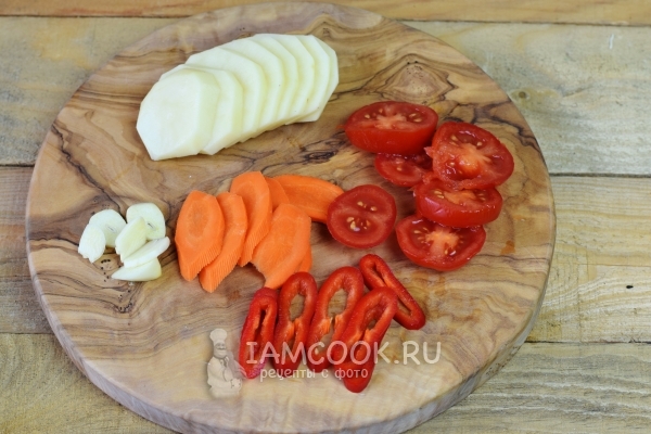 Порезать овощи