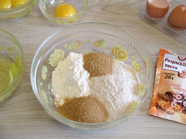 Сухие ингредиенты для чизкейка